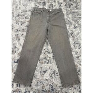 Vintage Levis 550 Relaxed Fit Jeans Mens 38x32 Olive Brown Faded Denim USA 1997